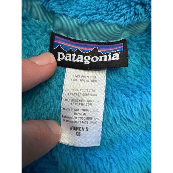 Patagonia Re-Tool Fleece Pullover Sweatshirt Jacket Womens Quarter Snap XS blue - Picture 4 of 9